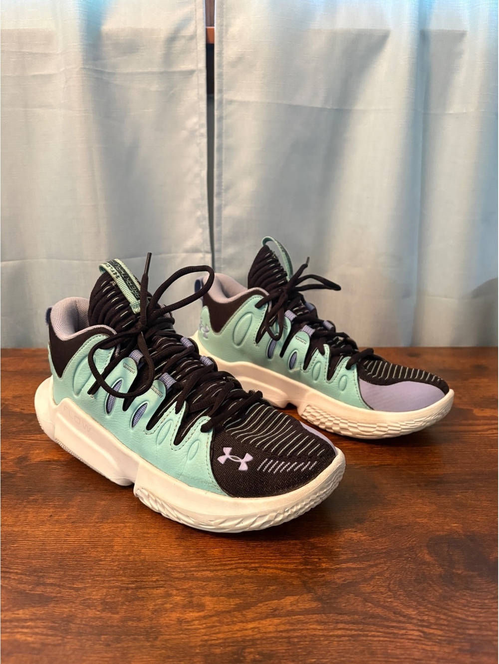 Under Armour Breakthru 4 Basketball Shoes Aqua Black Men’s Size 9